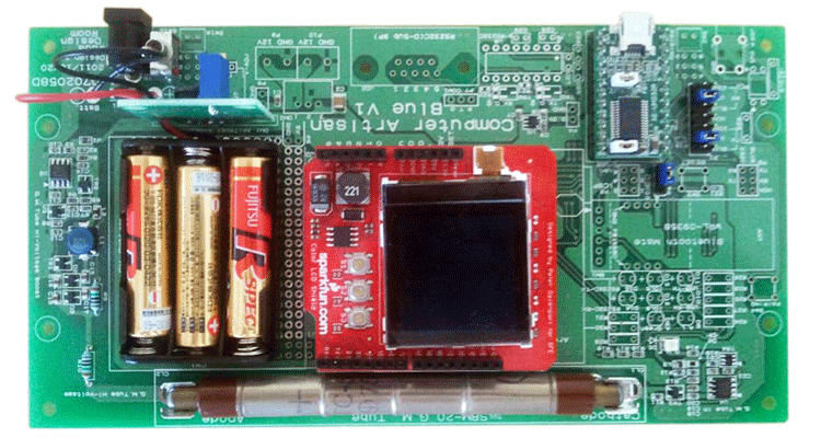 ArduinoDuemilanove互換ガイガーカウンタキット BlueV1 カラーLCDセット